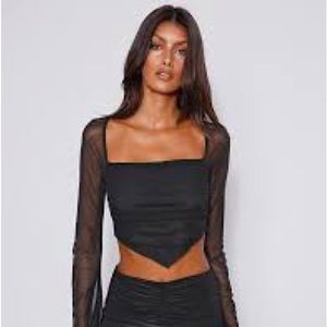 Tigermist Sheer Crop Top